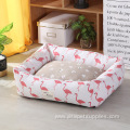 washable multi color rectangle luxury pet dog bed